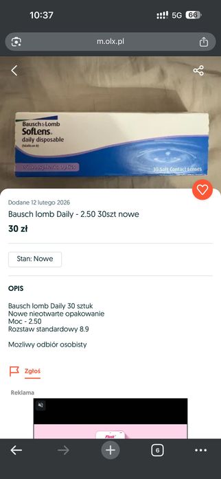 Soczewki bausch lomb