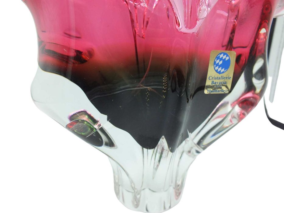 Cristallerie Bavaria wazon szkło ręcznie formowany b4/011319