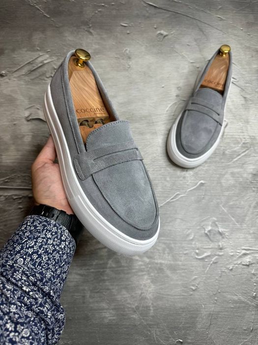 Мужские лоферы мокасины 40-45 замша