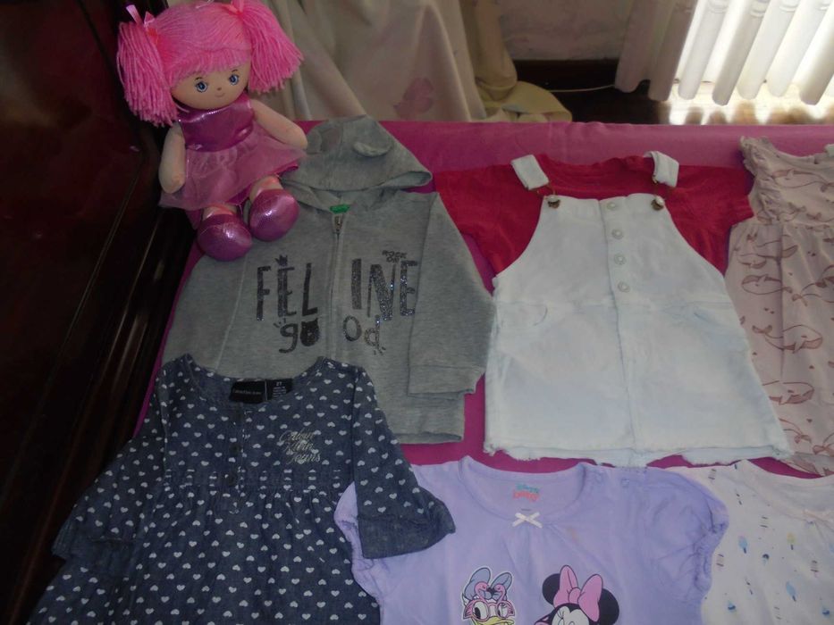 lote de roupa de menina os sapatos azuis marinho