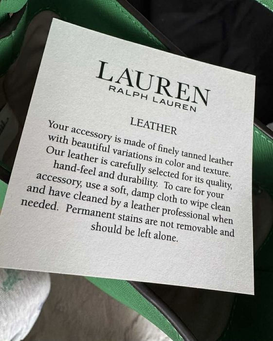 Torebką  skórzana  Ralph Lauren