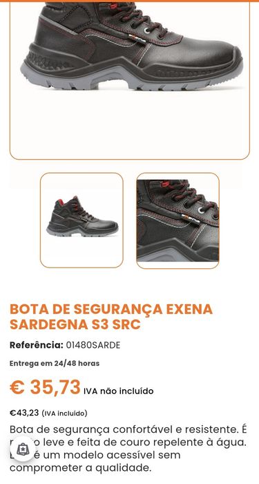 Botas de biqueira de aço NOVAS  TAM:42