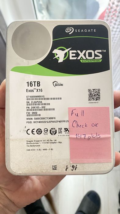 Seagate Exos x16 16tb