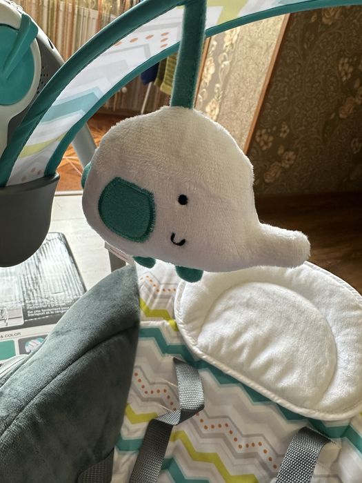 Заколисуючий центр-качель-шезлонг з народження Mastela, сіро-голубий