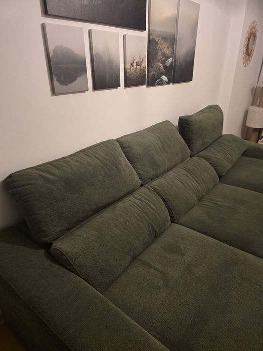 Sofá Cama - Gato preto verde