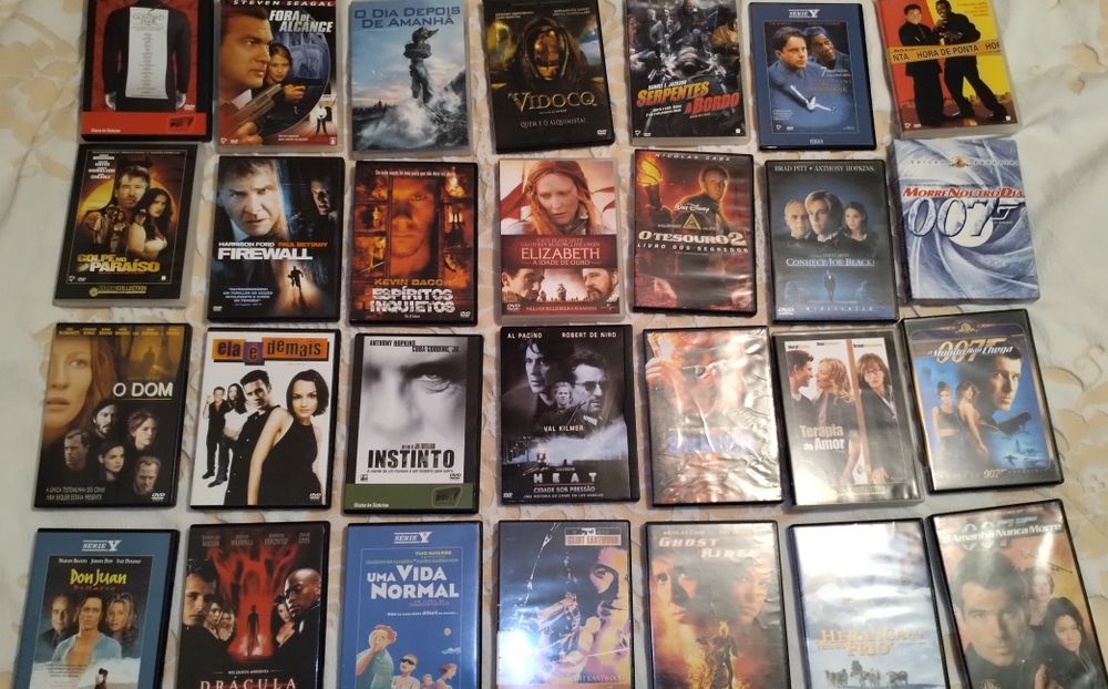 DVD's de ação/ romance/ suspense/ história