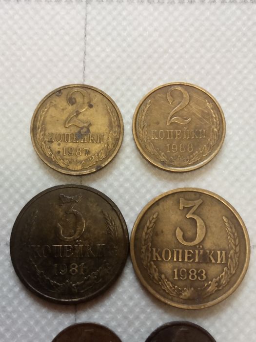 Продам. Монеты 1,2,3 коп.