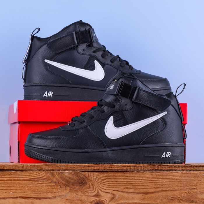 (2033) Акція! Зимові Кросівки Nike Air Force з хутром (43 44 45 46)