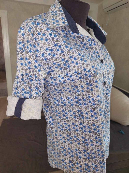 Рубашка женская в цветочный принт