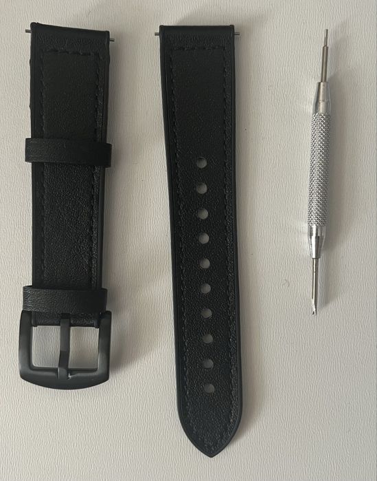 Pasek Fullmosa 20 mm skórzano-silikonowy do Galaxy Watch