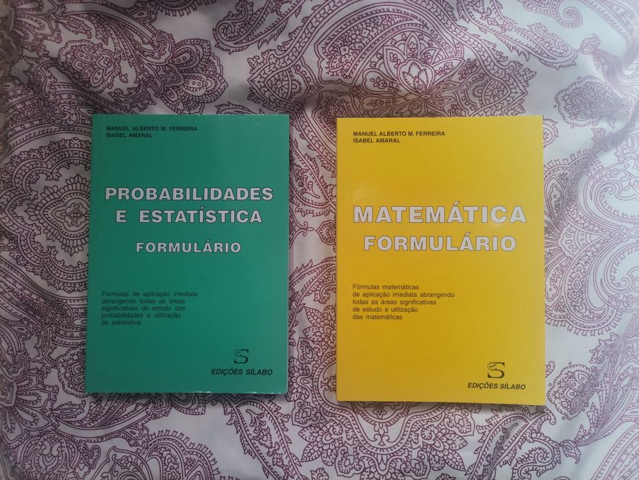 Livros formulários - Probabilidades e estatística + Matemática