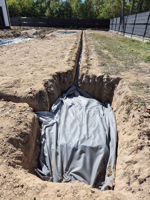 Wycinka drzew równanie terenu drenaż prace ziemne ogrodnicze