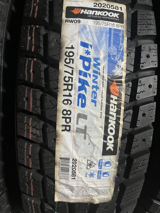 195/75/16c R16c Hankook Winter  I& Pike 4шт нові зима