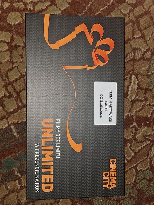 Karta Cinema City Unlimited na rok