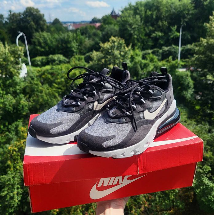 Czarne szare buty sportowe Nike Air Max 270 React GS