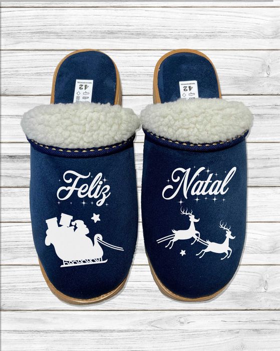 Chinelos Serra da Estrela personalizados Rosa e Azuis