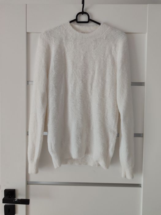 Sweter alpaka biały śmietankowy