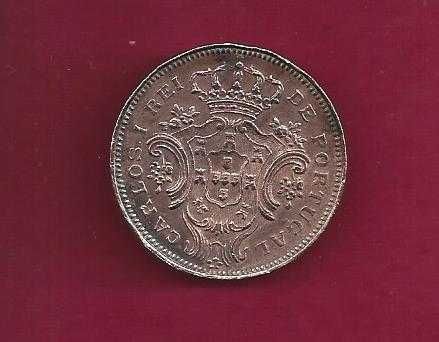 D. CARLOS I  AÇORES    10  Reis  Cobre  1901