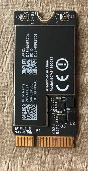 WiFi placa para Macbook Air 2012-2017