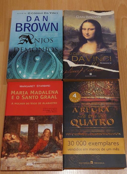 The Da Vinci Code, Angels & Demons, etc. €5 each / 4 books €19