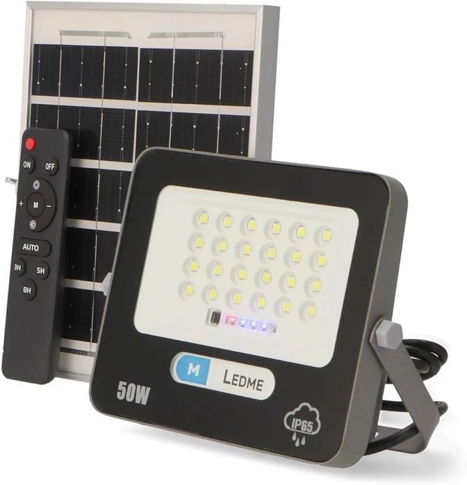Foco solar LED 50 W com controlo remoto c/GARANTIA