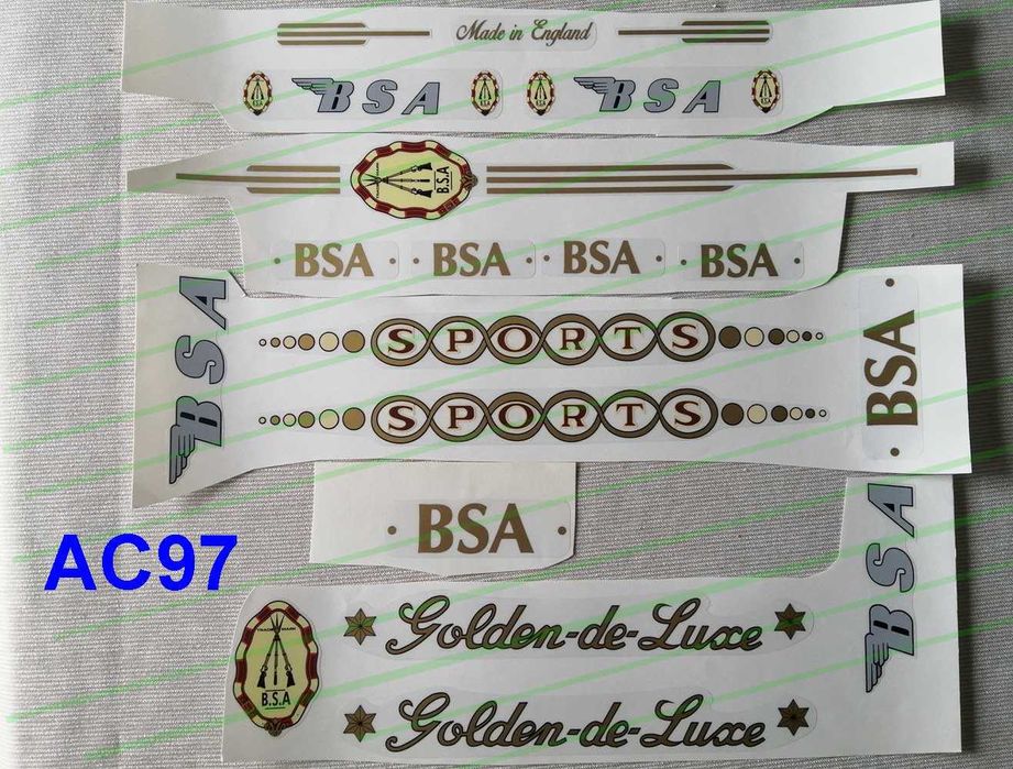 Jogos de autocolantes de bicicleta clássica