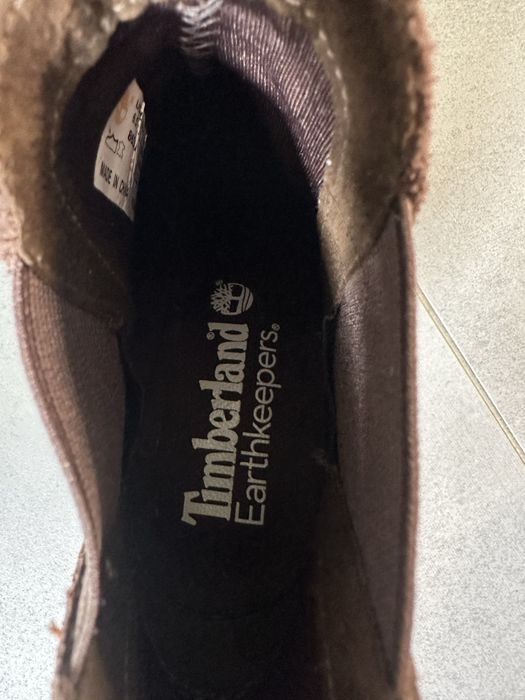 Botki czekoladowe / brazowe  za kostke Timberland 37,5 skorzane