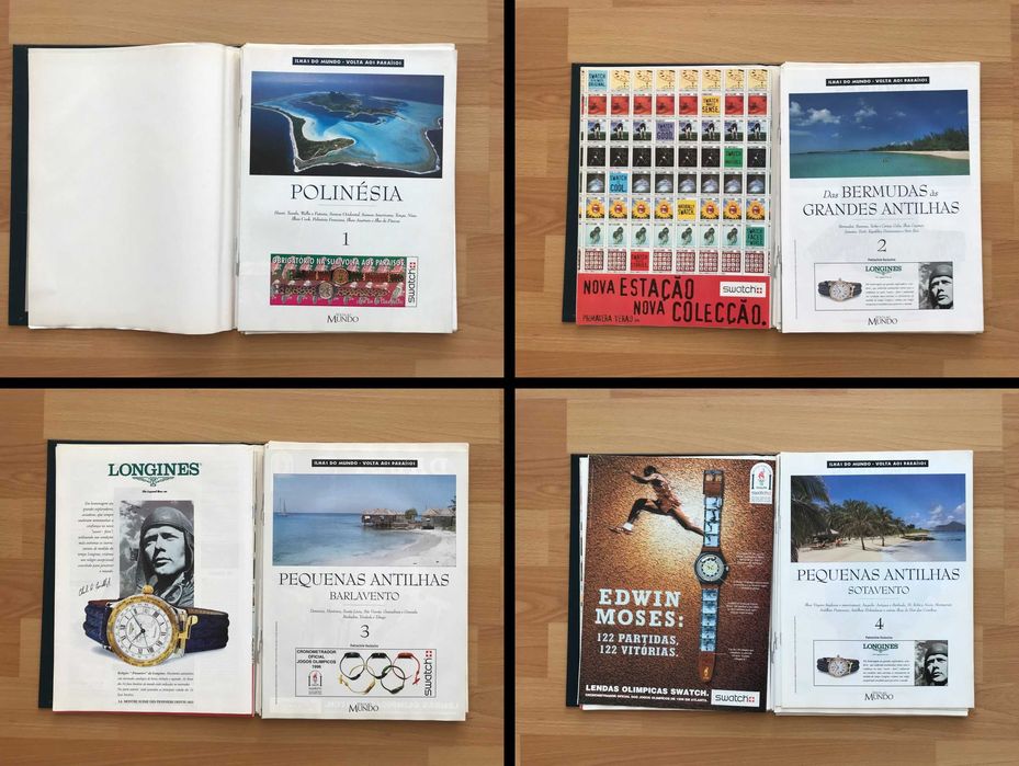 Revista livro Ilhas do Mundo Volta aos Paraísos