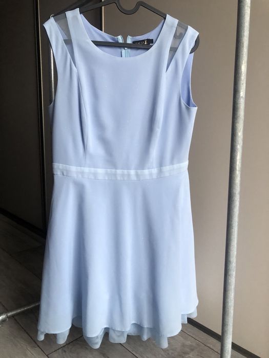 Sukienka błękitna niebieska wesele studniówka impreza Salsa 38