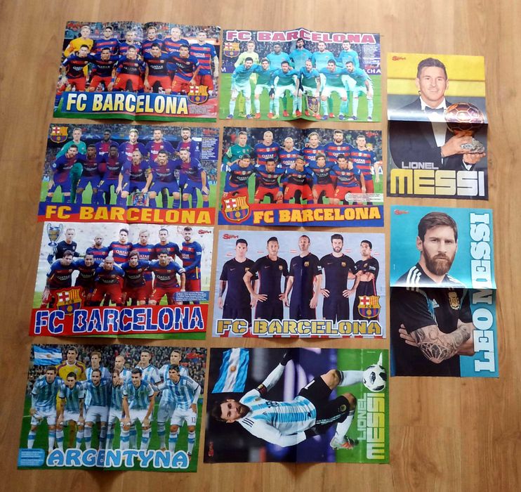 Messi Fc Barcelona Zestaw Gazet, Książki, Plakaty
