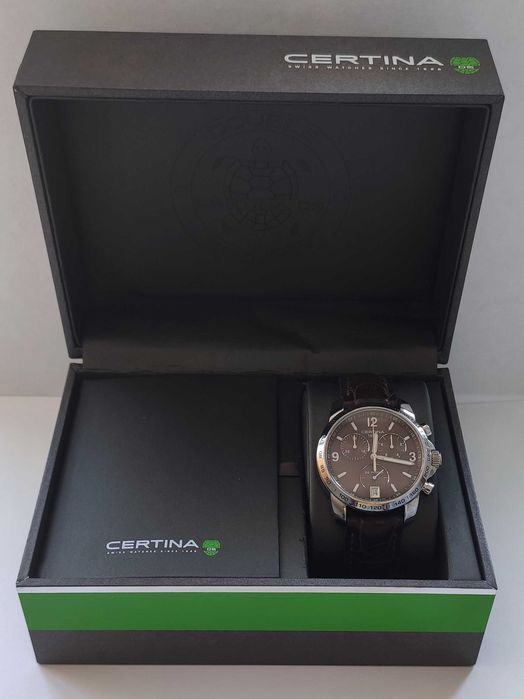 Оригинальные мужские швейцарские часы Certina DS PODIUM  Chronograph