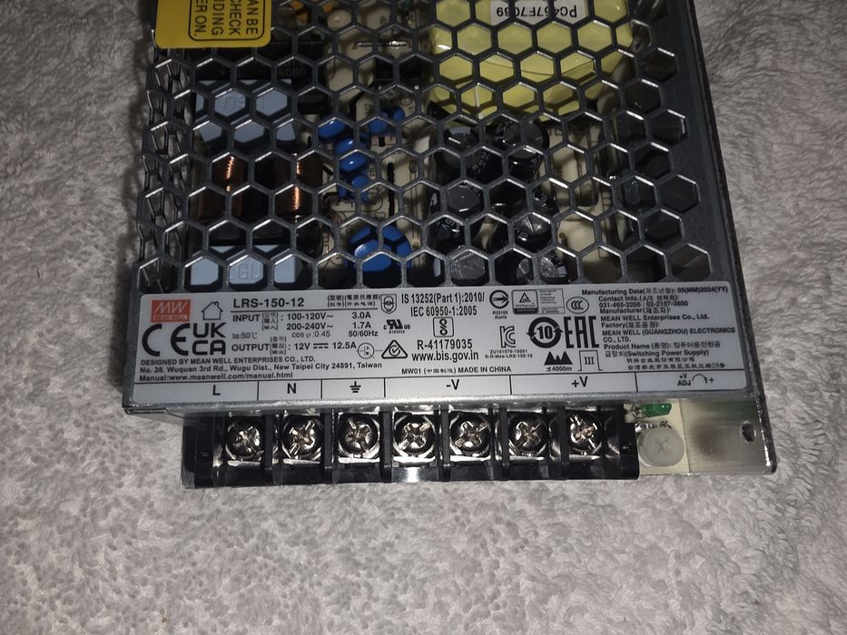 Fonte de Alimentação Mean Well LRS-350-12 | 12V 29A 350W | Nova