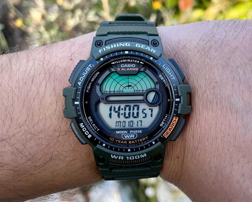 Годинник Casio WS-1200H-3A новий оригінальний fishing gear