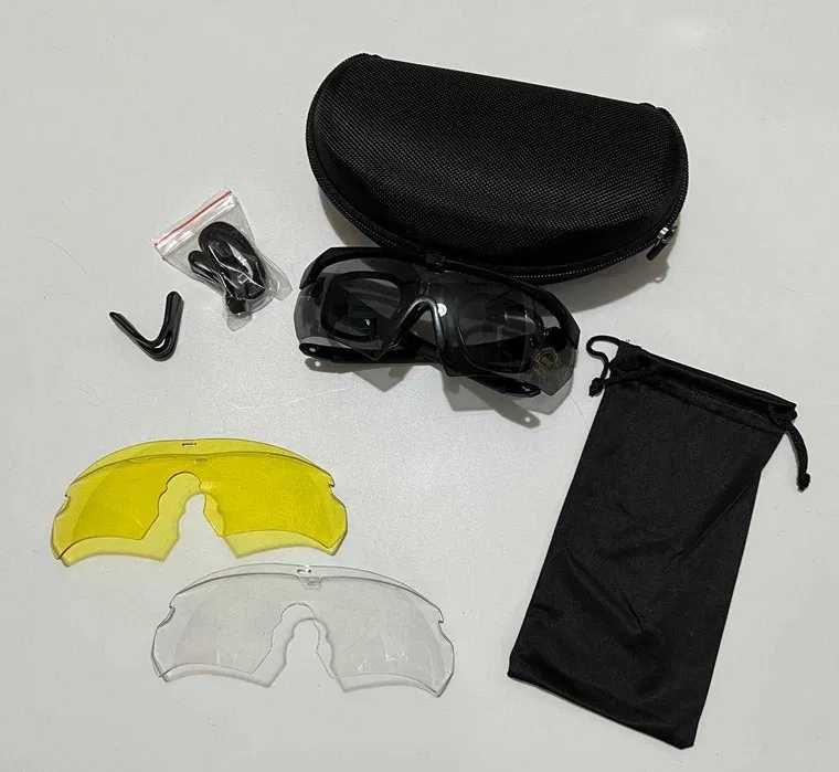 Тактичні захисні окуляри Tactical Series койот, чорні