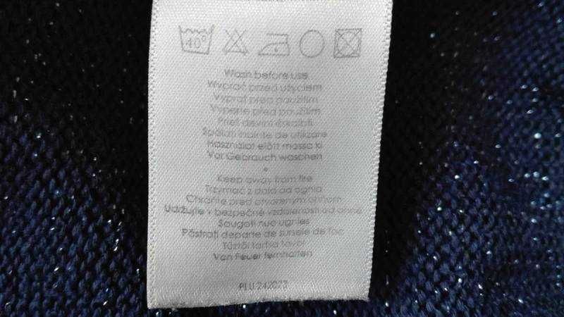 Ciepła granatowa sukienka na jesień/zimę rozmiar XL (42)