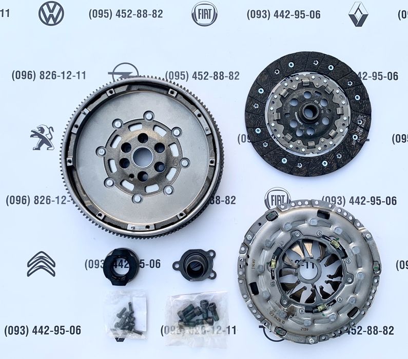 Демпфер + зчеплення VW T5 Caddy Golf Jetta Passat Touran Bora маховик