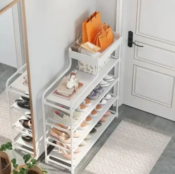 Металлическая полка для обуви, этажерка для обуви, полка для прихожей