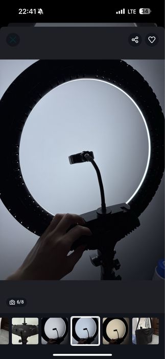 Продам кільцеву лампу