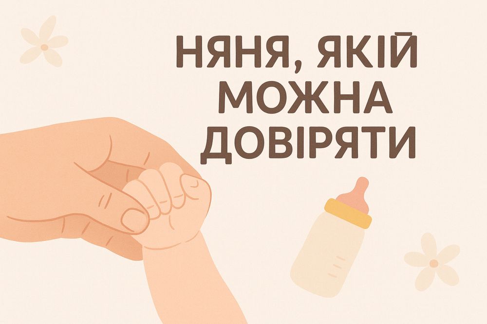 Няня  для діток , на моїй території