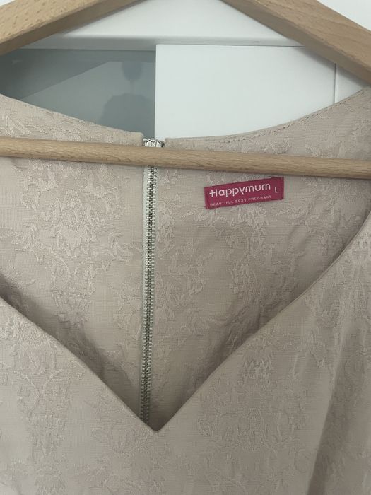 Elegancka ciążowa sukienka happy mum L