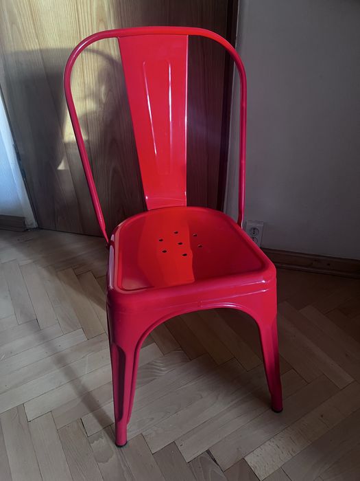 Retro metalowe krzesło