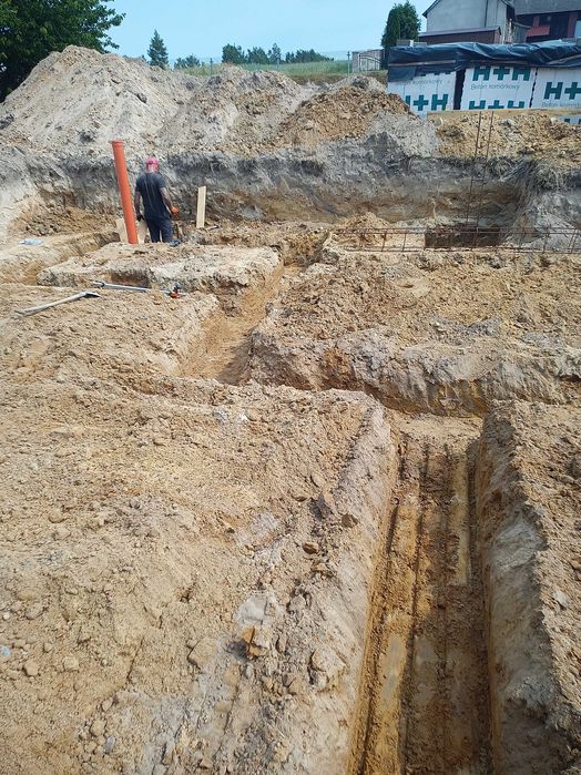 Wynajem Usługi Minikoparką z OPERATOREM WIertnica Młot Chwytak Wozidło