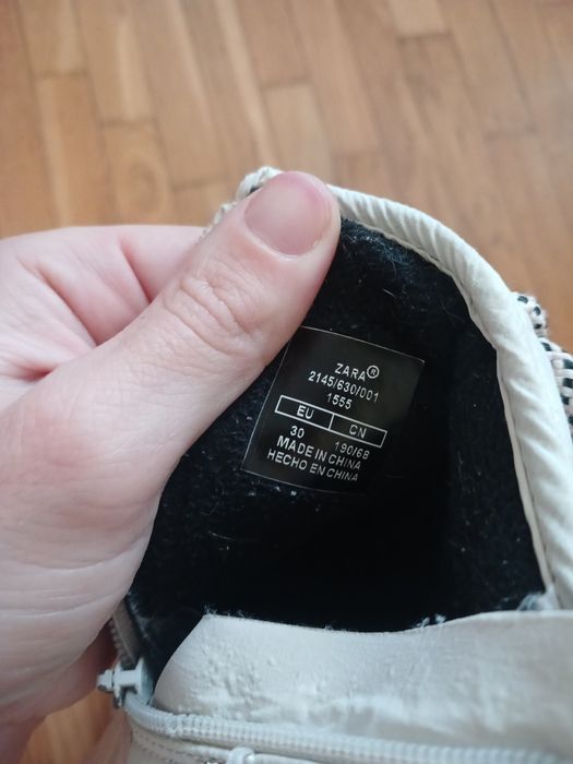 Чобітки zara, термо