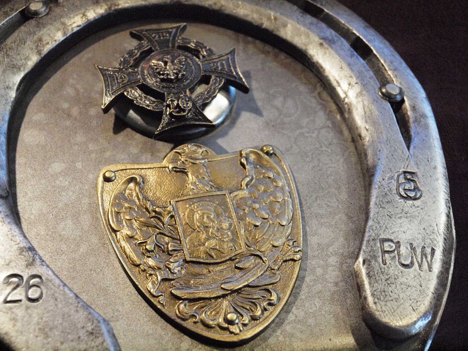 ryngraf, plakieta na biurko 26 Pułk Ułanów Wielkopolskich do szabel