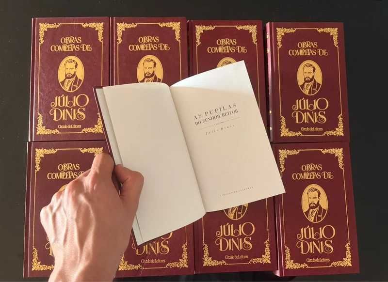Coleção Obras Completas de Júlio Dinis – 9 volumes – Capa dura