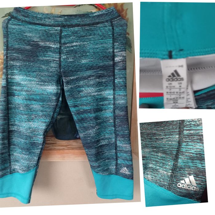 Adidas legginsy treningowe damskie 3/4 jak nowe rozmiar M