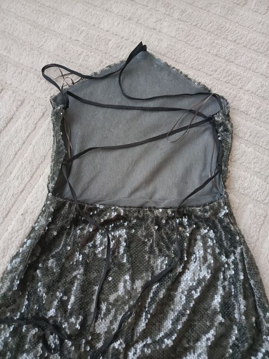 Nowa sukienka cekiny Zara rozm.M andrzejki sylwester odkryte plecy