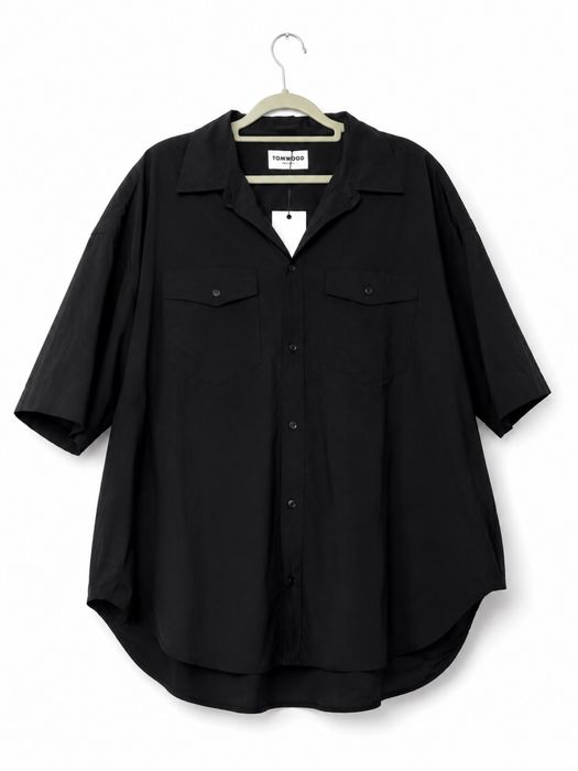 Tom Wood Sonny Shirt – czarna koszula oversize