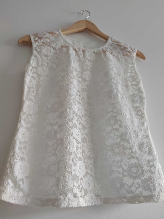 Koszulka top bluzka z koronką rozmiar M