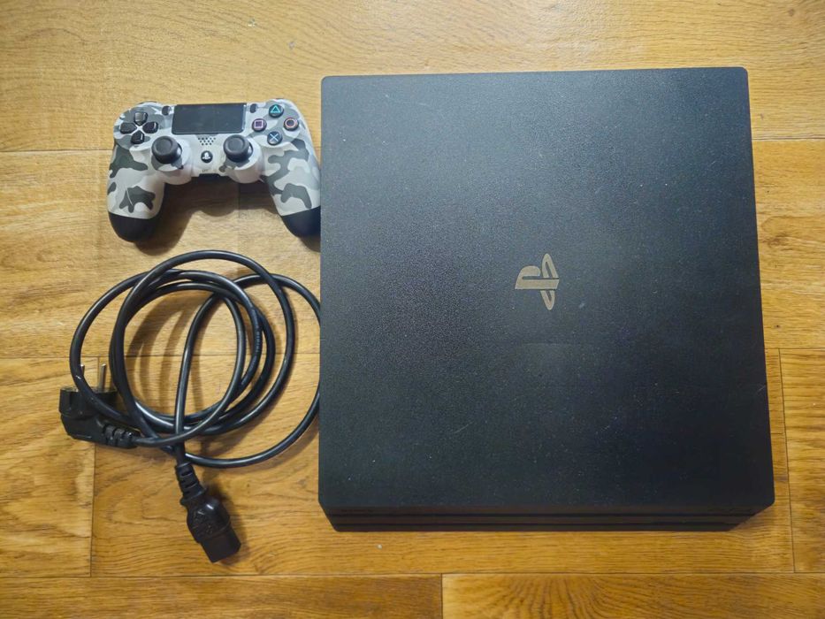 Sony PlayStation 4 PRO 1TB 1000 gb гигабайт игровая приставка хорошее состояние ревизия CUH-7016B ПО 9.60 + джойстик + hdmi